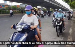 Sẽ xử lý nghiêm dòng xe máy đi ngược chiều trên đường Nguyễn Xiển