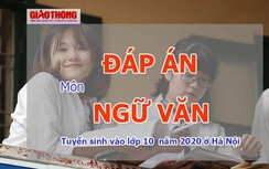 Đáp án đề thi vào lớp 10 môn Ngữ văn ở Hà Nội năm 2020
