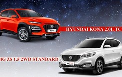 Tân binh MG ZS bản tiêu chuẩn có gì để cạnh tranh với Hyundai Kona?