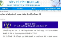 Phát hiện thêm ca nghi nhiễm Covid-19, Đắk Lắk lập tức phát thông báo khẩn