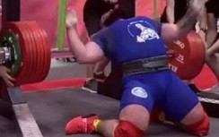 Đô cử vô địch châu Âu gặp tai nạn kinh hoàng khi nâng tạ 400kg