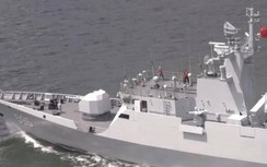 Chiến hạm Trung Quốc đóng ở Hồng Kông diễn tập bắn đạn thật ở Biển Đông