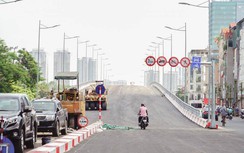 Chùm ảnh: Cận cảnh cầu vượt hơn 500 tỷ sắp thông xe ở Hà Nội