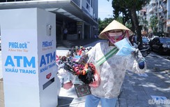 Cận cảnh "ATM khẩu trang" miễn phí ngày đầu xuất hiện tại Hà Nội