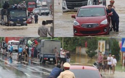 Cận cảnh “giải cứu” hàng loạt ô tô qua điểm ngập lụt ở TT-Huế
