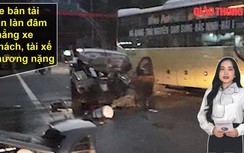 Video TNGT ngày 19/10: Người đàn ông bị xe tải chèn qua chân sau va chạm