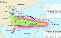 Bão số 9 giật cấp 15 khi vào biển Đông, hướng từ Đà Nẵng tới Phú Yên