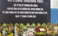 Nghẹn ngào tiễn đưa Đại úy Công an hy sinh khi giải cứu dân trong mưa lũ