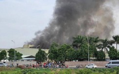 Bắc Ninh: Cháy lớn tại cụm công nghiệp, 3 công nhân bị thương