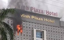 Nghệ An: Nhanh chóng dập tắt đám cháy khách sạn 180 phòng Vinh Plaza