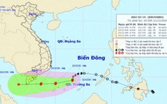 Dự báo bão số 14 "né" đất liền, vùng biển Nam Biển Đông gió giật cấp 11