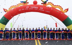 Chính thức thông xe cầu Thăng Long sau 5 tháng sửa chữa