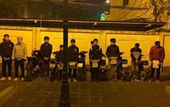 Cảnh sát đón lõng bắt 10 "trẻ trâu" phóng xe máy náo loạn Tx Sơn Tây
