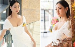 Lương Thùy Linh khoe vòng một lấp ló và chân dài 1m22