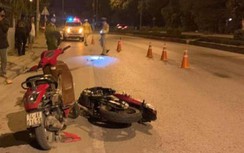 Chạy xe máy nhanh gây tai nạn trên QL18, hai người bị thương