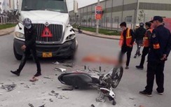 Bắc Giang: Va chạm với xe container, bé trai 13 tuổi tử vong tại chỗ