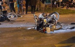 Hai mô tô chạy tốc độ cao tông nhau ở Long An, 2 thanh niên thương vong