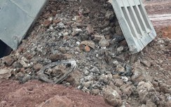 Bắc Giang: Công ty Tân Thịnh dùng phế thải san lấp, thi công dự án đường