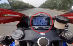 Xác minh clip mô tô chạy gần 300 km/h trên Đại lộ Thăng Long