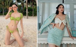 Lương Thùy Linh xin lỗi mẹ khi "đốt mắt" với bikini bé con