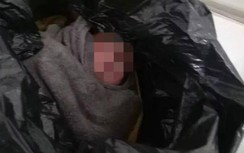 Bé trai sơ sinh bị bỏ trong túi màu đen ở bãi đất tại Tây Ninh