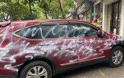 Công an TP Hải Phòng thông tin vụ xe Honda CRV bị phun sơn