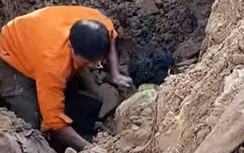 Thực hư thông tin "có người đàn ông dưới lòng đất" khi đào đường Tố Hữu