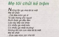 "Mẹ tôi chửi kẻ trộm" gây tranh cãi: Thơ hay không thơ?