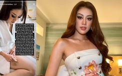 Khánh Vân đau ngón chân, thâm bắp đùi tại Miss Universe