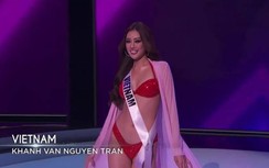 Video: Khánh Vân "đốt cháy" sân khấu Miss Universe với bikini hai mảnh