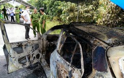 Xe taxi cháy trơ khung ven đường ở An Giang: Lộ nghi vấn tài xế tự sát