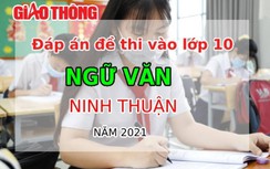 Đáp án đề thi tuyển sinh lớp 10 môn Ngữ văn tỉnh Ninh Thuận năm 2021