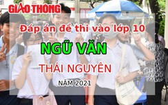 Đáp án đề thi tuyển sinh lớp 10 môn Ngữ văn tỉnh Thái Nguyên năm 2021