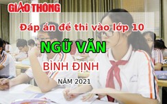 Đáp án đề thi tuyển sinh lớp 10 môn Ngữ văn tỉnh Bình Định năm 2021