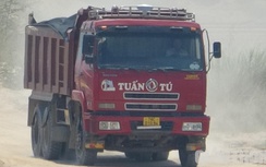 Xử nghiêm xe chở cát quá tải san lấp khu TĐC trăm tỷ ở Phú Yên