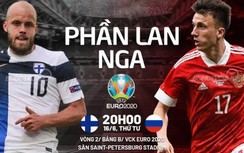 Link xem trực tiếp Phần Lan vs Nga 20h00, bảng B EURO 2020