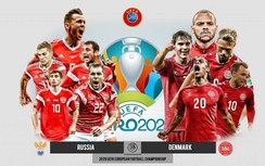 Trực tiếp bóng đá Nga vs Đan Mạch, 02h00', bảng B EURO 2020