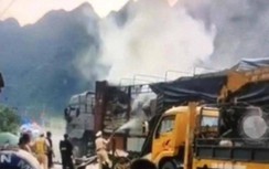 Lạng Sơn: CSGT giải cứu xe tải chở lô hàng tiền tỉ vừa bốc cháy