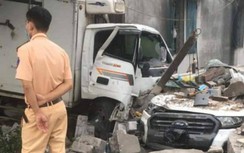 Quảng Ninh: Xe tải lao vào nhà dân, đâm bẹp ô tô đỗ trong nhà
