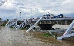 Sóc Trăng: Toàn bộ lan can trang trí cầu Maspero 2 bất ngờ đổ sập