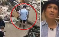 Nữ phóng viên bị sa thải vì tự bôi bùn đất giả vờ cứu hộ mưa lũ