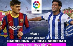 Nhận định, dự đoán kết quả Barcelona vs Real Sociedad, vòng 1 La Liga