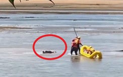 Nhân viên cứu hộ Mỹ tá hỏa khi “xác chết” ở giữa sông bất ngờ đứng dậy