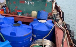 CSGT Quảng Ninh phối hợp bắt giữ tàu chở 1.000 lít dầu diesel lậu