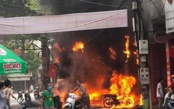 Bắt nghi phạm ném bom xăng làm cháy cửa hàng xe máy tại Vĩnh Phúc