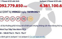 Kết quả xổ số Vietlott 18/9: Tìm người may mắn trúng thưởng hơn 55 tỷ