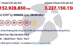 Kết quả xổ số Vietlott 28/9: Ai may mắn trúng hơn 62 tỷ Vietlott?