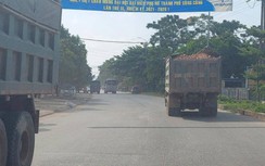 Thái Nguyên: Nhiều xe cơi thùng vận chuyển đất phục vụ khu công nghiệp