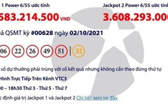 Kết quả xổ số Vietlott 2/10: Ai may mắn trúng hơn 65 tỷ Vietlott?