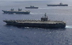4 tàu sân bay của Mỹ, Anh, Nhật Bản tập trận gần đảo Đài Loan